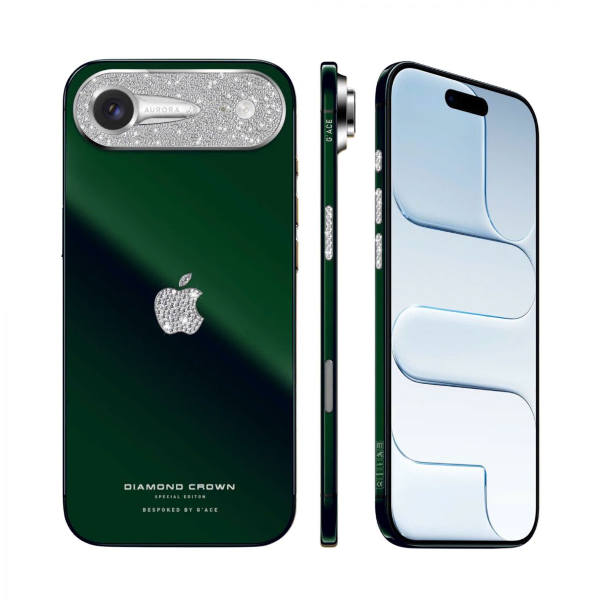 iphone-17-air-aurora-emerald-dlc-diamonds-crown-limited-sang-trong